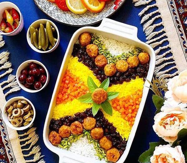 عکس غذاهای تزیین شده ایرانی