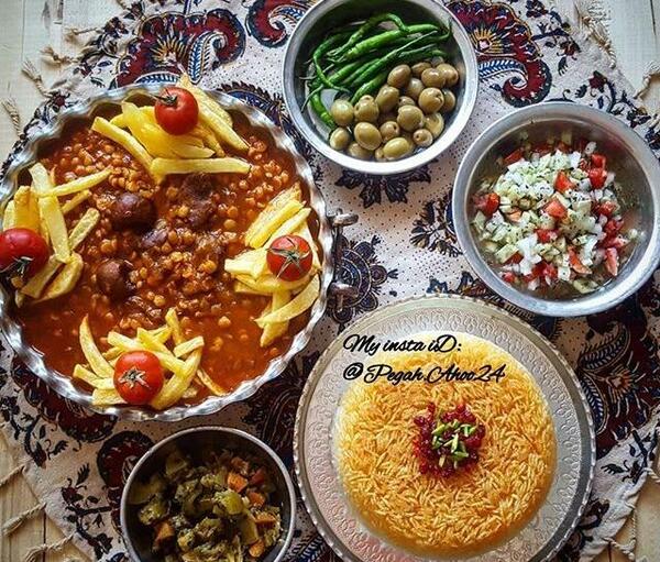 عکس سفره غذاهای ایرانی