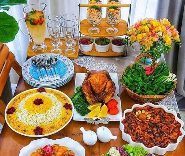 عکس سفره غذاهای ایرانی