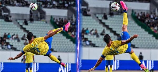 عکس رونالدو از پشت در النصر