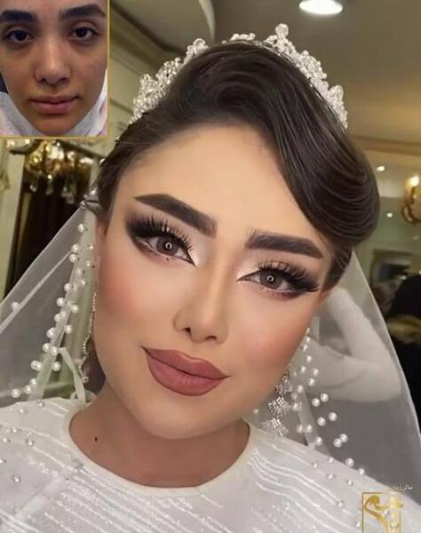 عکس ارایش عروس اروپایی