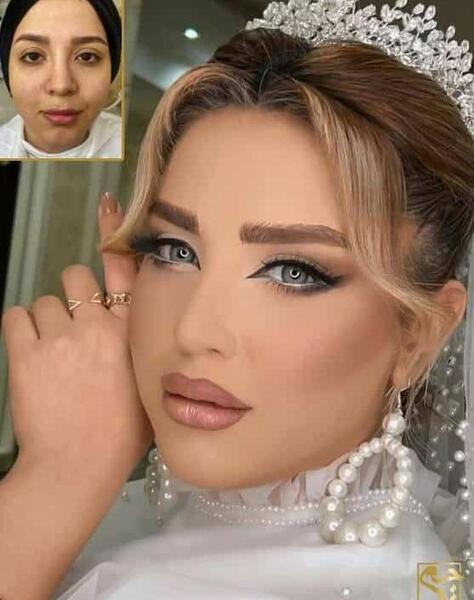 عکس میکاپ عروس اروپایی