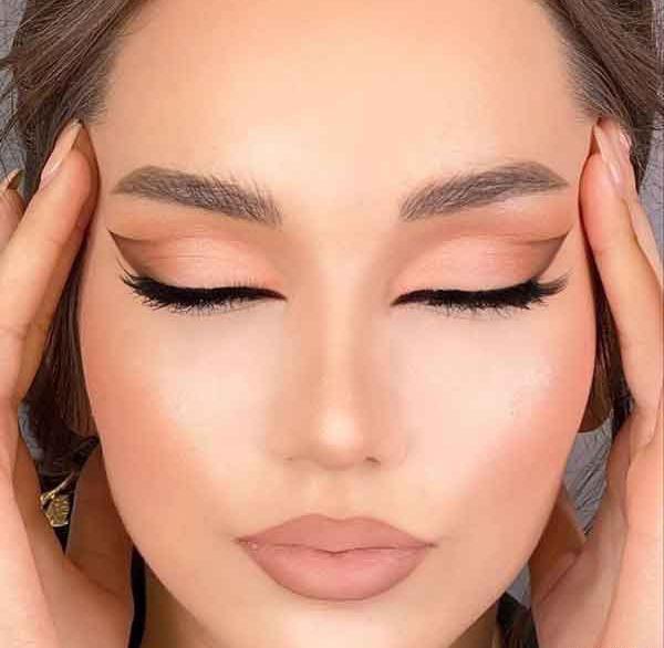 عکس صورت عروس ارایش کرده