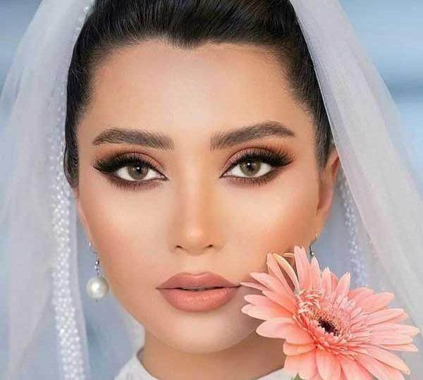 عکس صورت عروس ارایش کرده