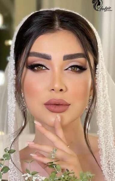 عکس صورت عروس ارایش کرده