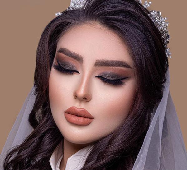 عکس عروس با ارایش و مدل مو زیبا