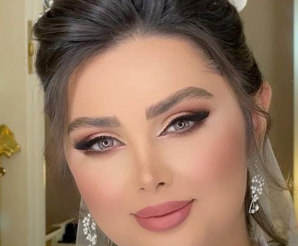 عکس عروس با ارایش و مدل مو زیبا
