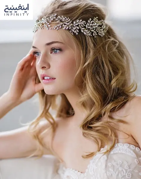 عکس عروس با ارایش و مدل مو زیبا