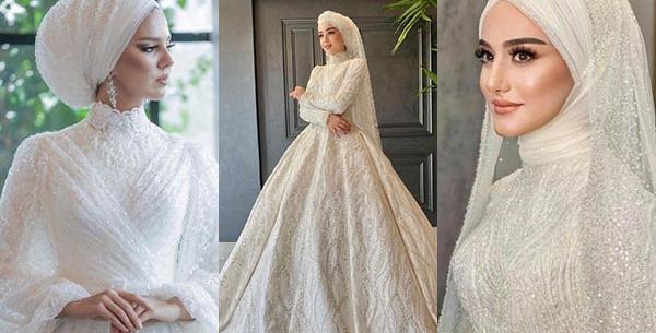 عکس عروس با حجاب لبنانی