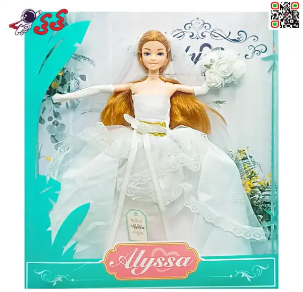 عکس عروسک با لباس عروس