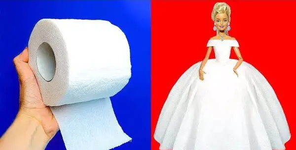 عکس عروسک با لباس عروس