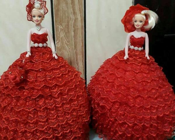 عکس عروسک باربی با لباس عروس