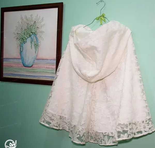 عکس لباس عروس با شنل