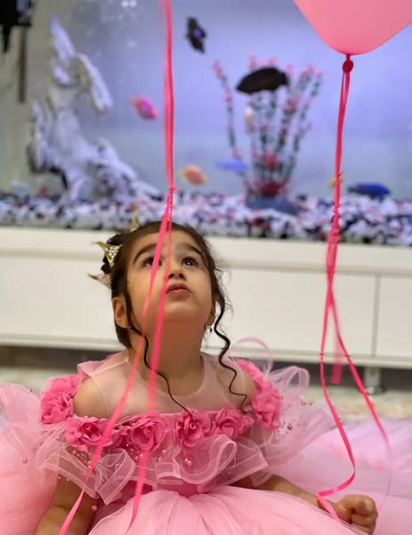 عکس لباس عروس پرنسسی پفی دخترانه بچه گانه