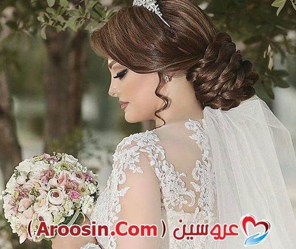 عکس تکی عروس در باغ