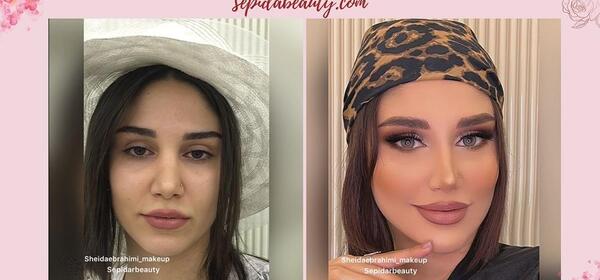 عکس عروس ها قبل و بعد ارایش