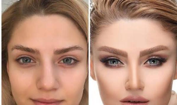 عکس عروس ها قبل و بعد ارایش