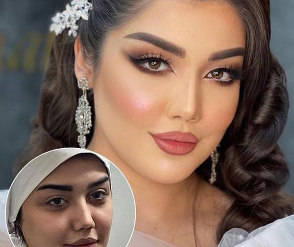 عکس های قبل و بعد میکاپ عروس