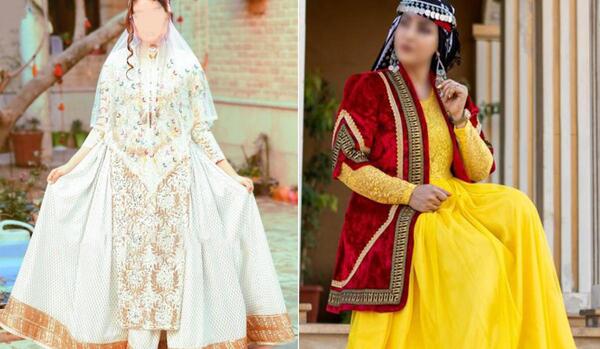 عکس عروس با لباس لری