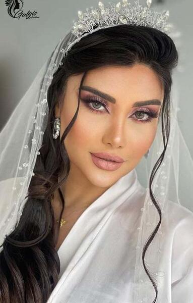 عکس عروس مو مشکی جدید