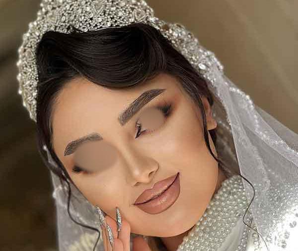 عکس عروس مو مشکی جدید