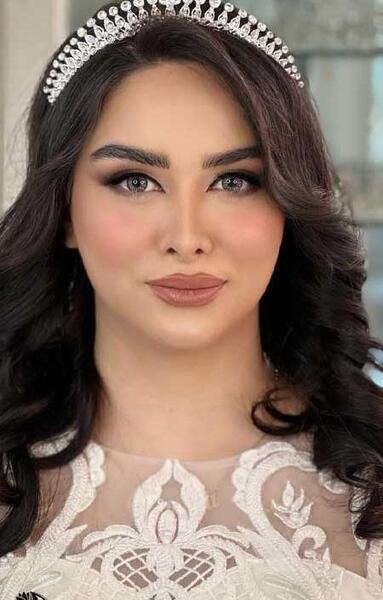 عکس عروس مو مشکی جدید
