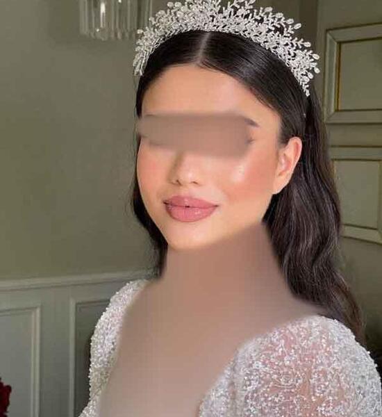 عکس عروس مو مشکی جدید