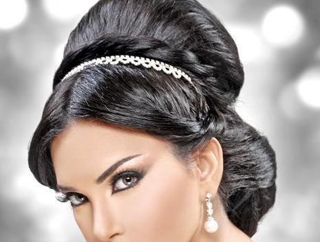 عکس عروس مو مشکی جدید