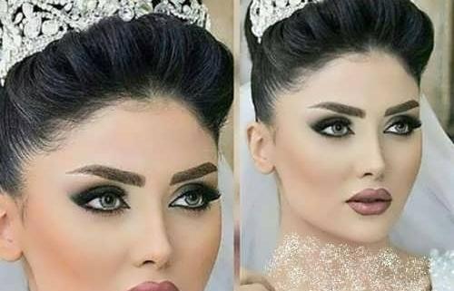 عکس عروس مو مشکی جدید