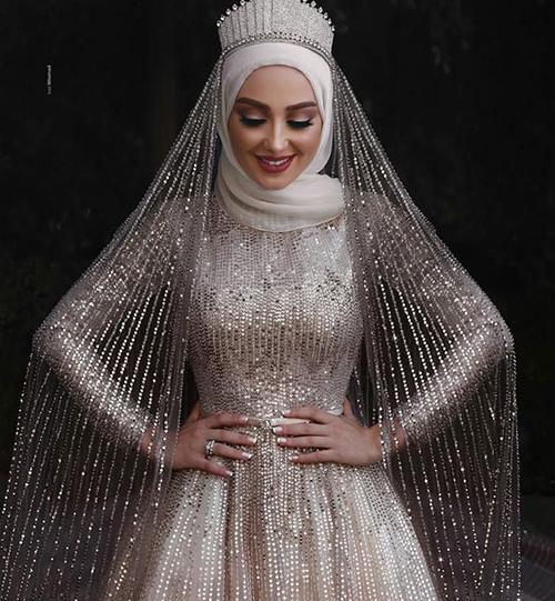 عکس عروس محجبه زیبا