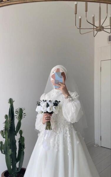 عکس لباس عروس محجبه شیک
