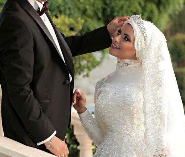 عکس لباس عروس محجبه شیک