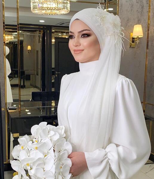 عکس لباس عروس محجبه شیک