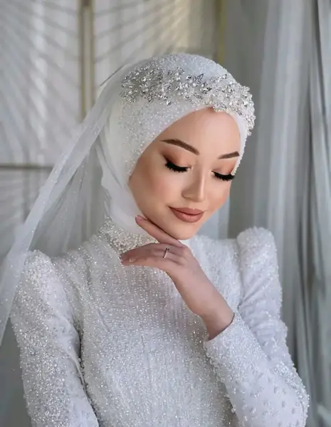 عکس لباس عروس محجبه شیک
