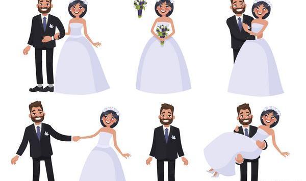 عکس عروس نقاشی کودکانه