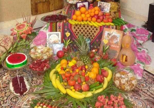 عکس تزیین شب یلدایی عروس