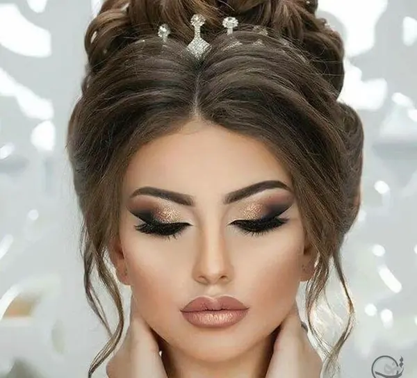 عکس ارایش عروس عربی زیبا