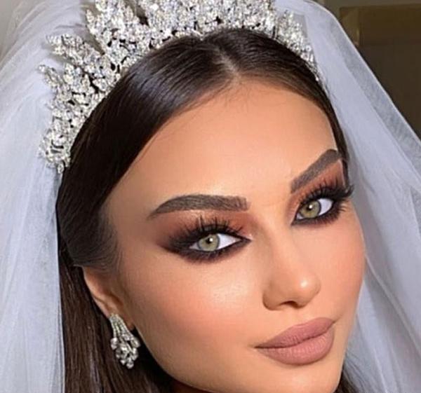 عکس ارایش عروس عربی زیبا