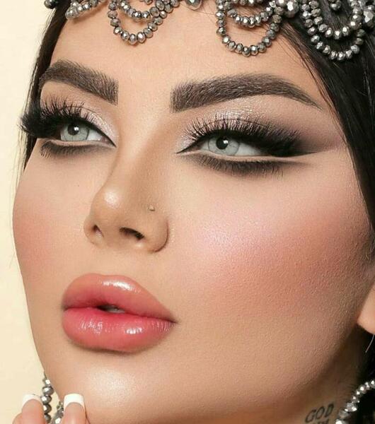 عکس ارایش عروس عربی زیبا