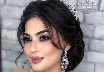 عکس صورت زیبای عروس