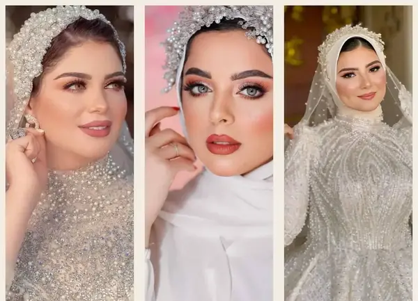 عکس صورت زیبای عروس