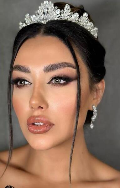 عکس صورت زیبای عروس