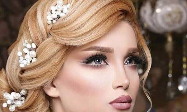 عکس صورت زیبای عروس