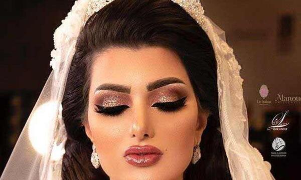 عکس آرایش عروس صورت گرد
