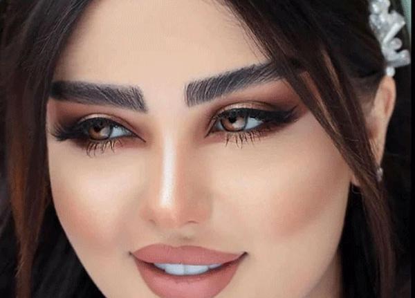 عکس آرایش عروس صورت گرد