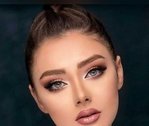 عکس آرایش عروس صورت گرد