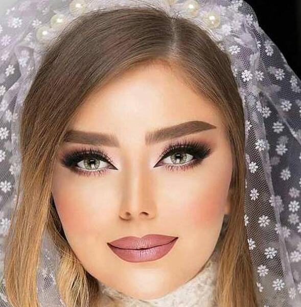 عکس صورت عروس زیبا