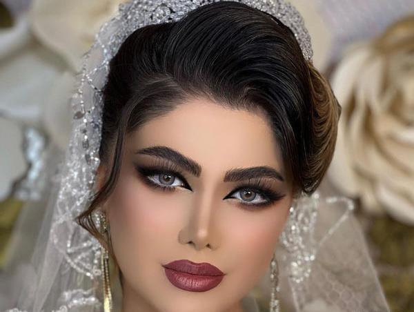 عکس عروس با صورت کشیده