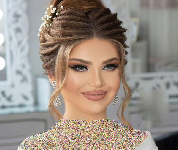 عکس عروس با صورت کشیده