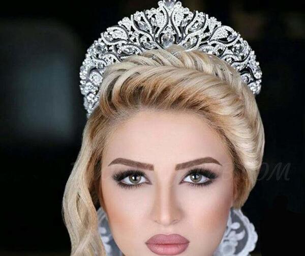 عکس مدل موی عروس برای صورت گرد